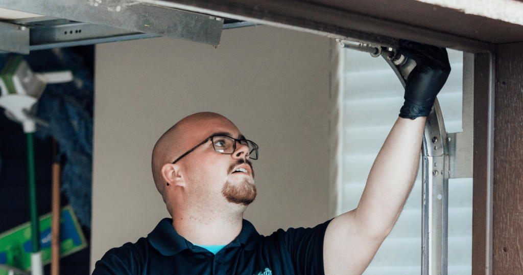 how to fix garage door cable