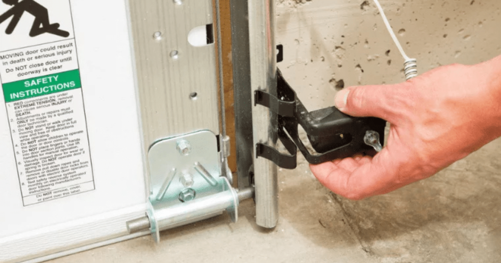 How to reset garage door sensor?